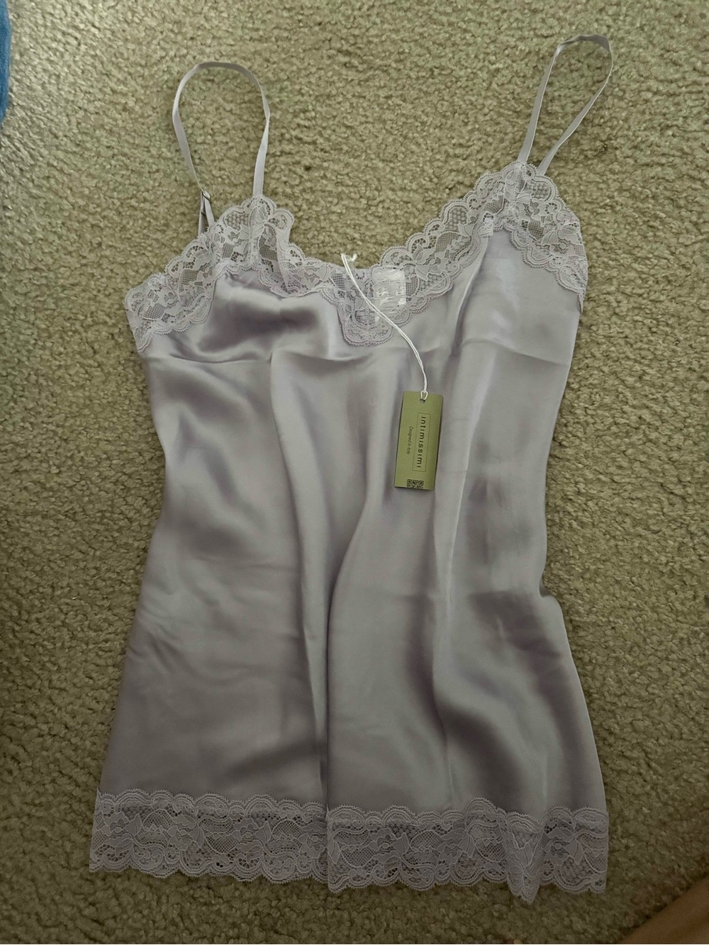 Intimissimi lace and silk top